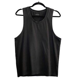 2EROS Men Tank Top Size S Black Sleeveless Workout Gym Muscle Athleisure 94-14